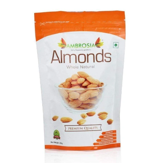 Ambrosia California Almond Kernels - Premium - 250gms